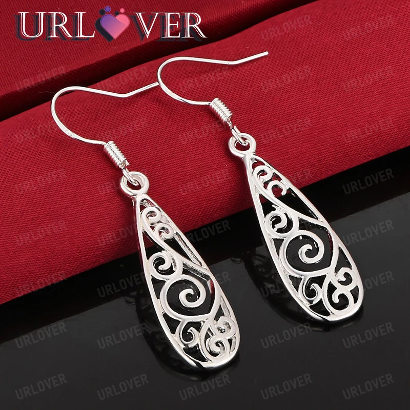 New 925 Sterling Silver Water Droplet Drop Earring Jewelry Men Women Engagement Wedding Party Birthday Gift Fine Accessories 
New 925 Sterling Silver Water Droplet Drop Earring Jewelry Men Women Engagement Wedding Party Birthday Gift Fine Accessories