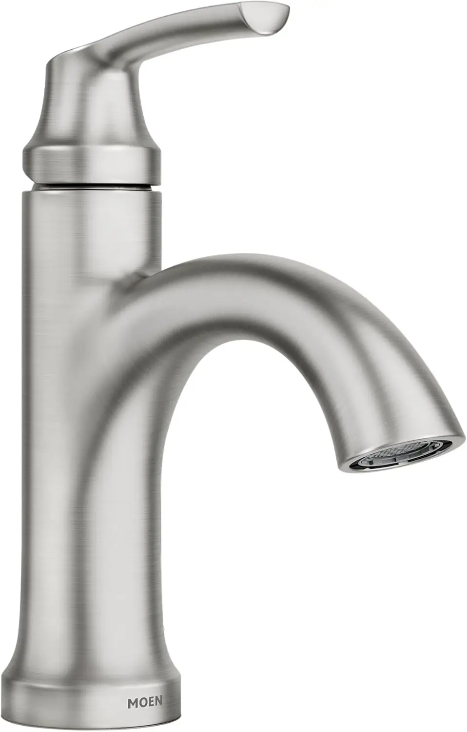 Single Handle Bathroom Faucet, Brushed Nickel 1-Hole Sink Faucet with Deck Plate and Drain Assembly
Single Handle Bathroom Faucet, Brushed Nickel 1-Hole Sink Faucet with Deck Plate and Drain Assembly