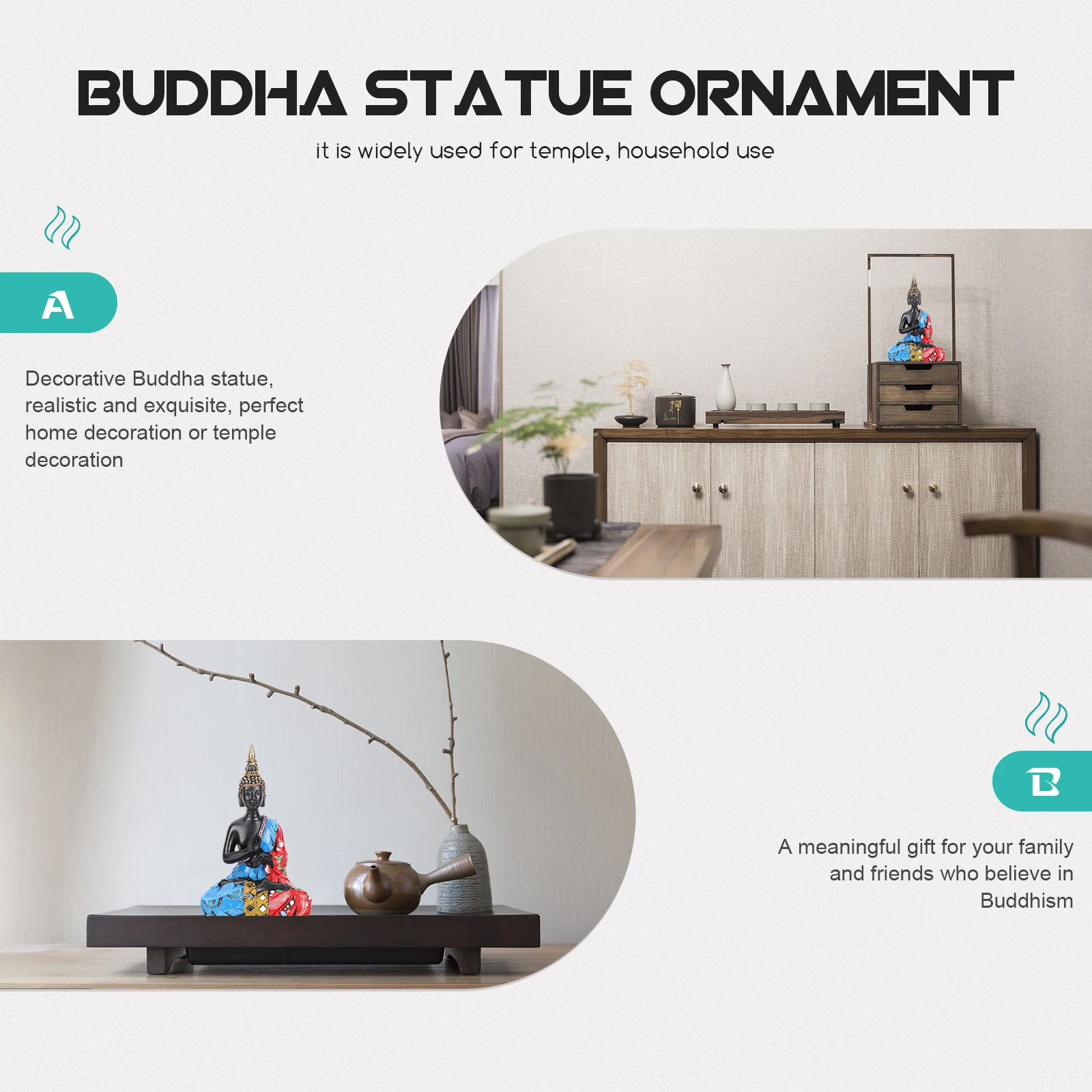 Buddha Statue Ornament Spiritual Decor Ornaments Feng Shui Decoration Table Delicate Bride
Buddha Statue Ornament Spiritual Decor Ornaments Feng Shui Decoration Table Delicate Bride