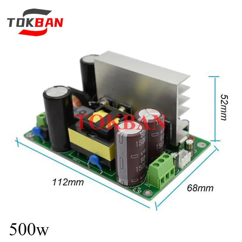 TOKBAN 500w LLC Soft Start Power Board AC220V Input DC Dual 24v-80V for HIFI Amplifier Audio
TOKBAN 500w LLC Soft Start Power Board AC220V Input DC Dual 24v-80V for HIFI Amplifier Audio