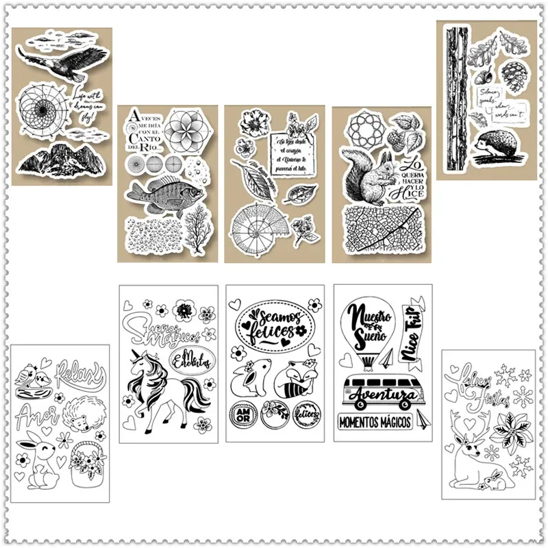 New DIY Sellos Seal For Scrapbooking Clear Stamps Card Making Easter Bunny Unicorn Hedgehog Stamp Account Craft Set 
New DIY Sellos Seal For Scrapbooking Clear Stamps Card Making Easter Bunny Unicorn Hedgehog Stamp Account Craft Set