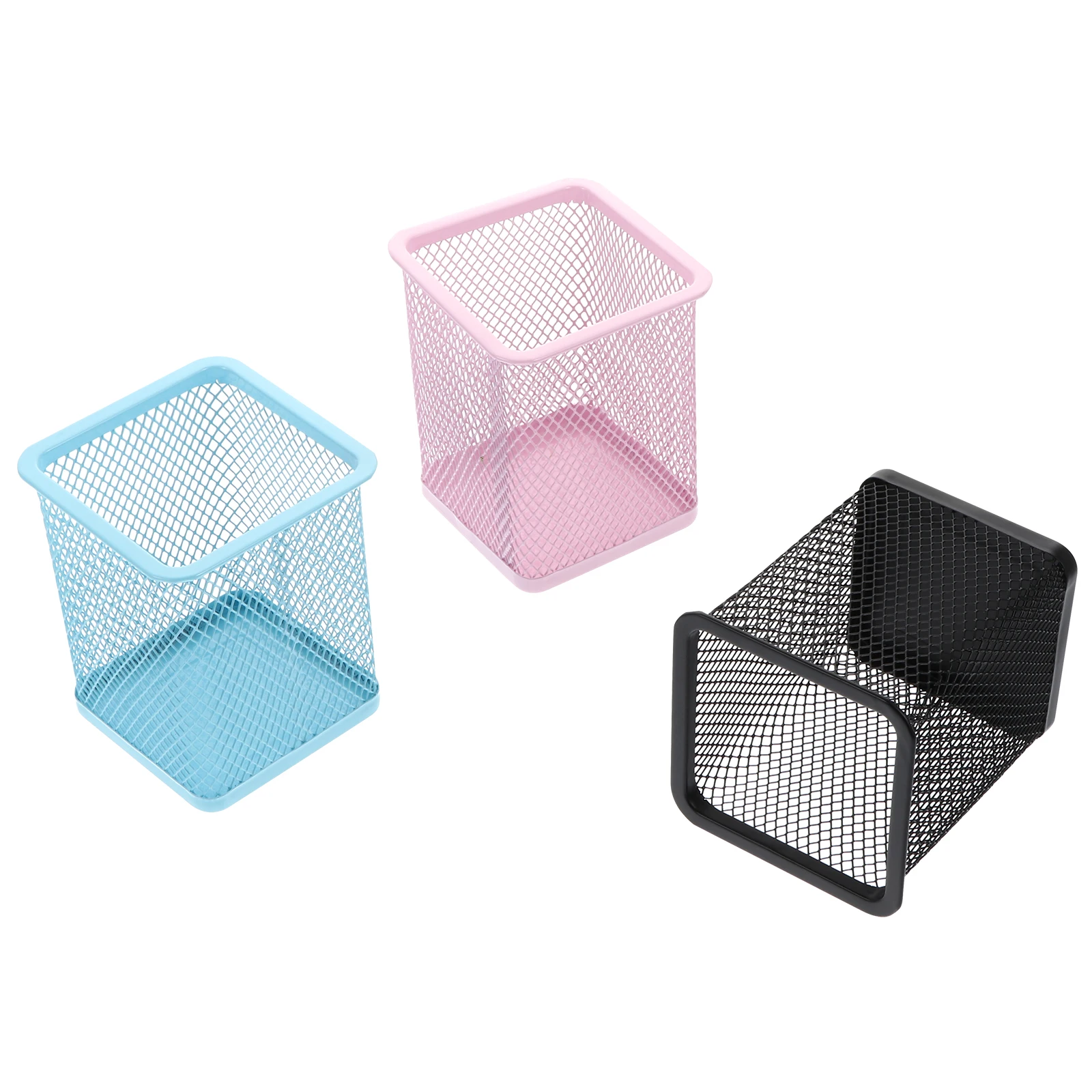 3pcs Metal Mesh Pen Holder Tall Desktop Organizer for Pens Pencils Scissors Rulers Colorful Office Storage Solution
3pcs Metal Mesh Pen Holder Tall Desktop Organizer for Pens Pencils Scissors Rulers Colorful Office Storage Solution