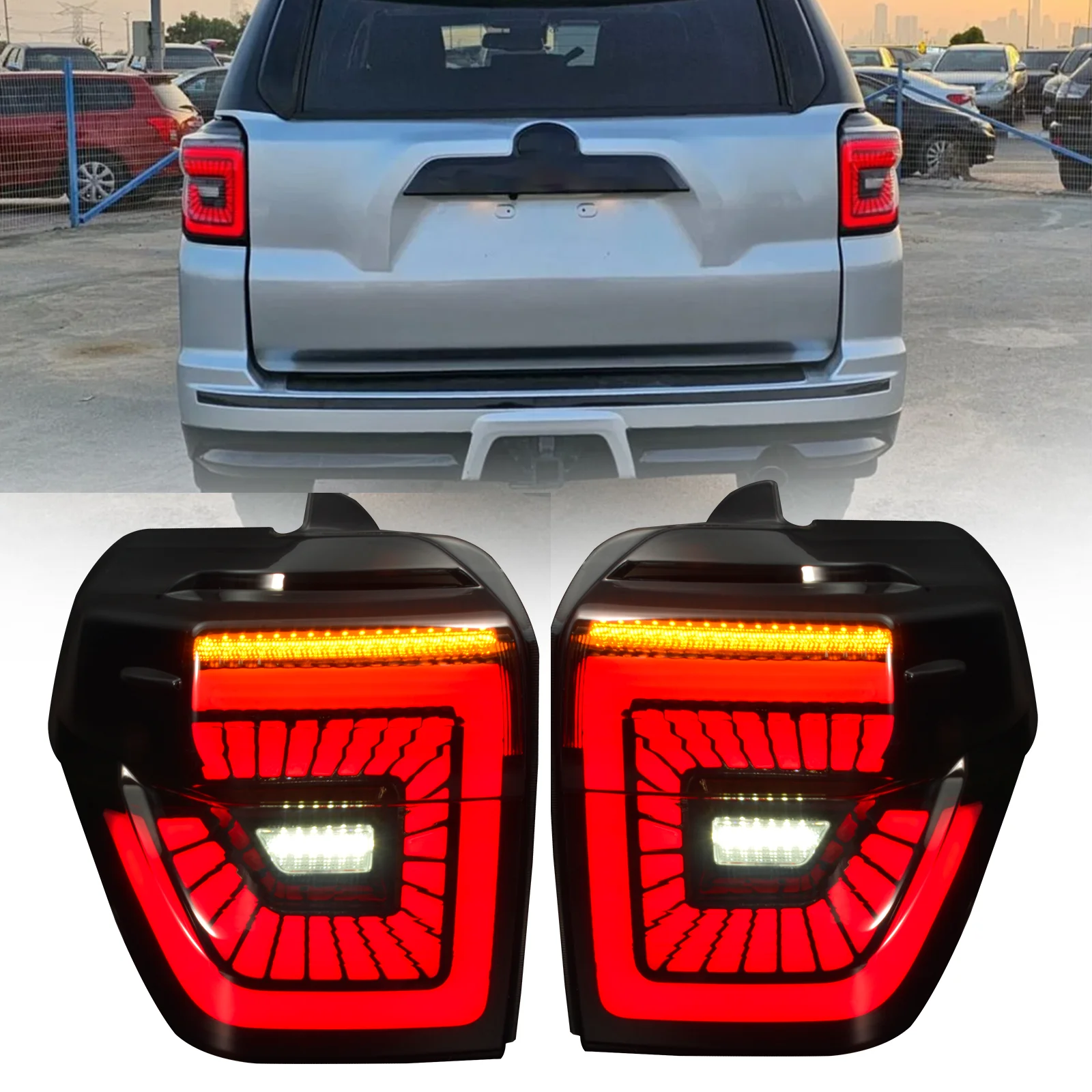 Auto Tail Lamps For 2014-2023 Toyota 4Runner Rear Lights Tail Lights Rear Lamp Assembly With Brake Turn Sginal Reverse Lights
Auto Tail Lamps For 2014-2023 Toyota 4Runner Rear Lights Tail Lights Rear Lamp Assembly With Brake Turn Sginal Reverse Lights