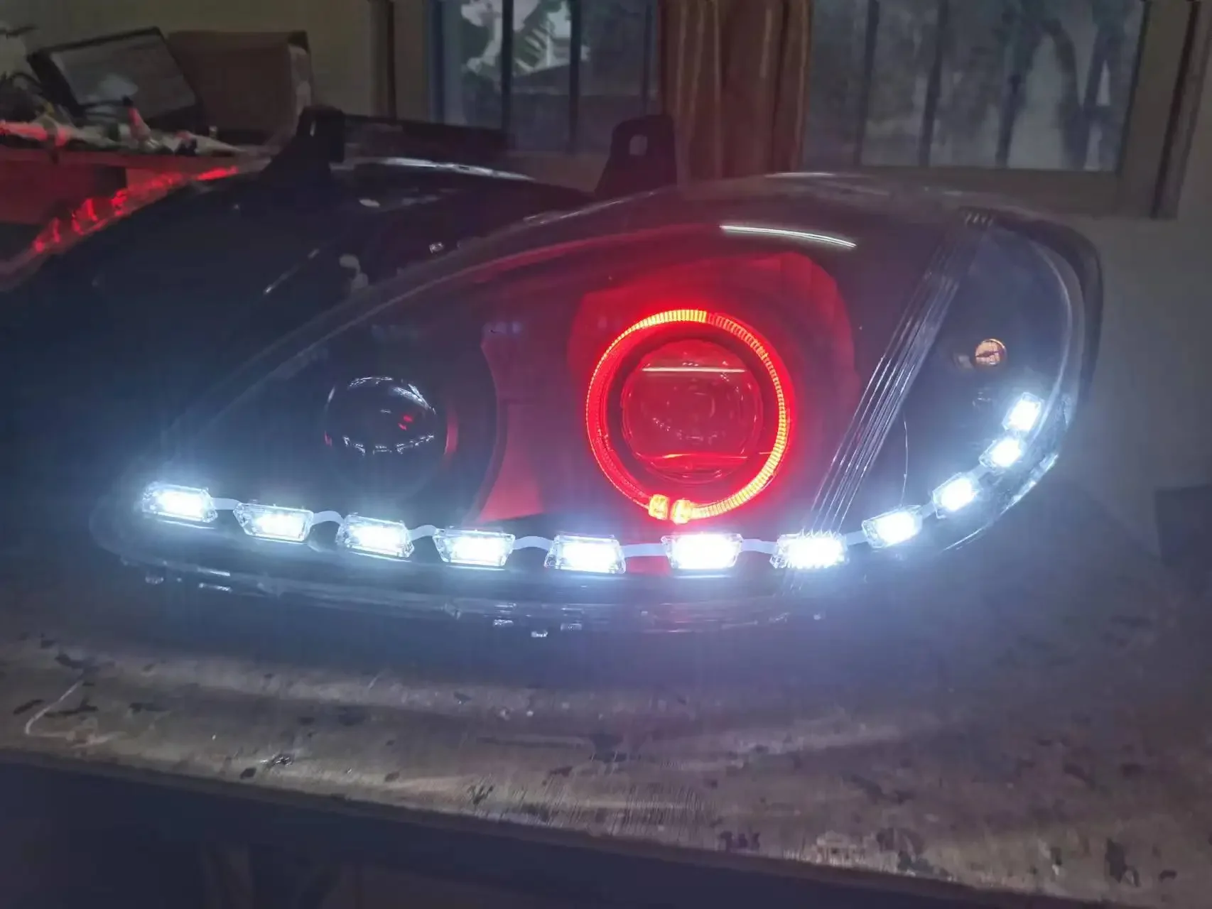 Car Front Headlight Headlamp Angel Devil Eyes for Mercedes Benz viano vito DRL Daytime Running Light Turn signal
Car Front Headlight Headlamp Angel Devil Eyes for Mercedes Benz viano vito DRL Daytime Running Light Turn signal