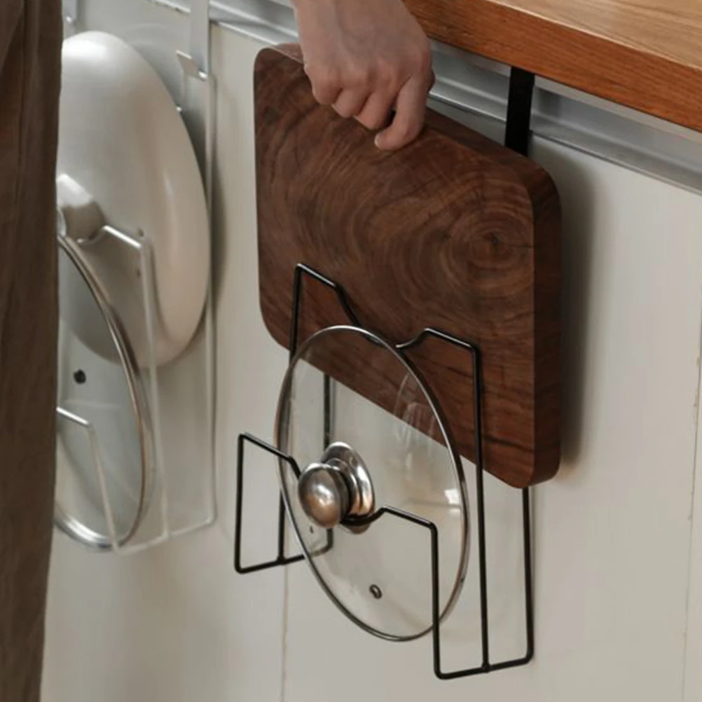 2 Pcs Iron Cabinet Door Hanging Pot Lid Organizer Cabinet Door Pot Lid Organizer Rack Kitchen Storage Pantry Gadgets Solution
2 Pcs Iron Cabinet Door Hanging Pot Lid Organizer Cabinet Door Pot Lid Organizer Rack Kitchen Storage Pantry Gadgets Solution