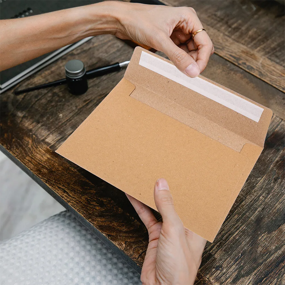 100Pcs Printable Self Sealing Kraft Envelopes Peel Stick Wedding Invitation Greeting Card Mailing Envelopes Invitation Cards
100Pcs Printable Self Sealing Kraft Envelopes Peel Stick Wedding Invitation Greeting Card Mailing Envelopes Invitation Cards