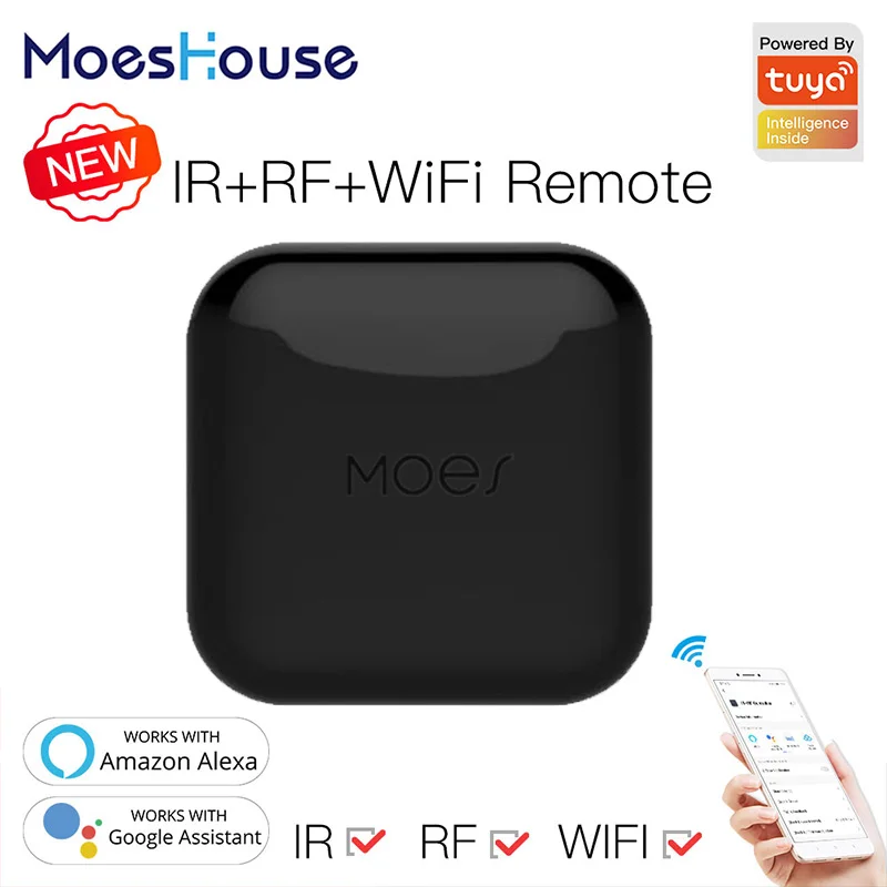 НОВЫЙ универсальный пульт дистанционного управления Moes WiFi RF IR RF Appliances Appliances Tuya Smart Life App Голосовое управление через Alexa Google Home
НОВЫЙ универсальный пульт дистанционного управления Moes WiFi RF IR RF Appliances Appliances Tuya Smart Life App Голосовое управление через Alexa Google Home