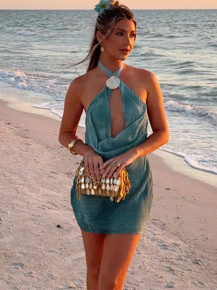 BKQU сексуальное мини-платье с открытой спиной, женское мини-платье с перекрестной лямкой на шее, тонкие платья трапециевидной формы без рукавов на шнуровке, 2024, летнее женское вечернее пляжное платье
BKQU сексуальное мини-платье с открытой спиной, женское мини-платье с перекрестной лямкой на шее, тонкие платья трапециевидной формы без рукавов на шнуровке, 2024, летнее женское вечернее пляжное платье