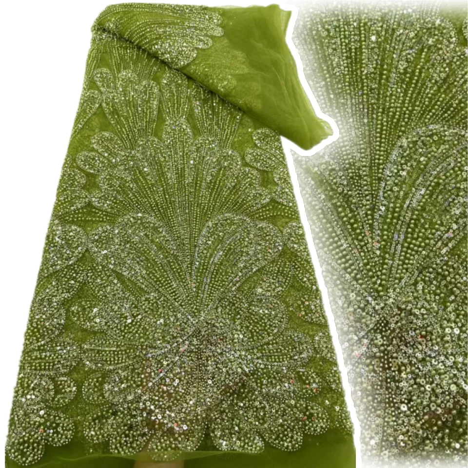 Роскошная африканская нигерийская ткань с бисером и пайетками, французское кружево с камнями, подходит для вечерних и свадебных платьев 2417
Роскошная африканская нигерийская ткань с бисером и пайетками, французское кружево с камнями, подходит для вечерних и свадебных платьев 2417