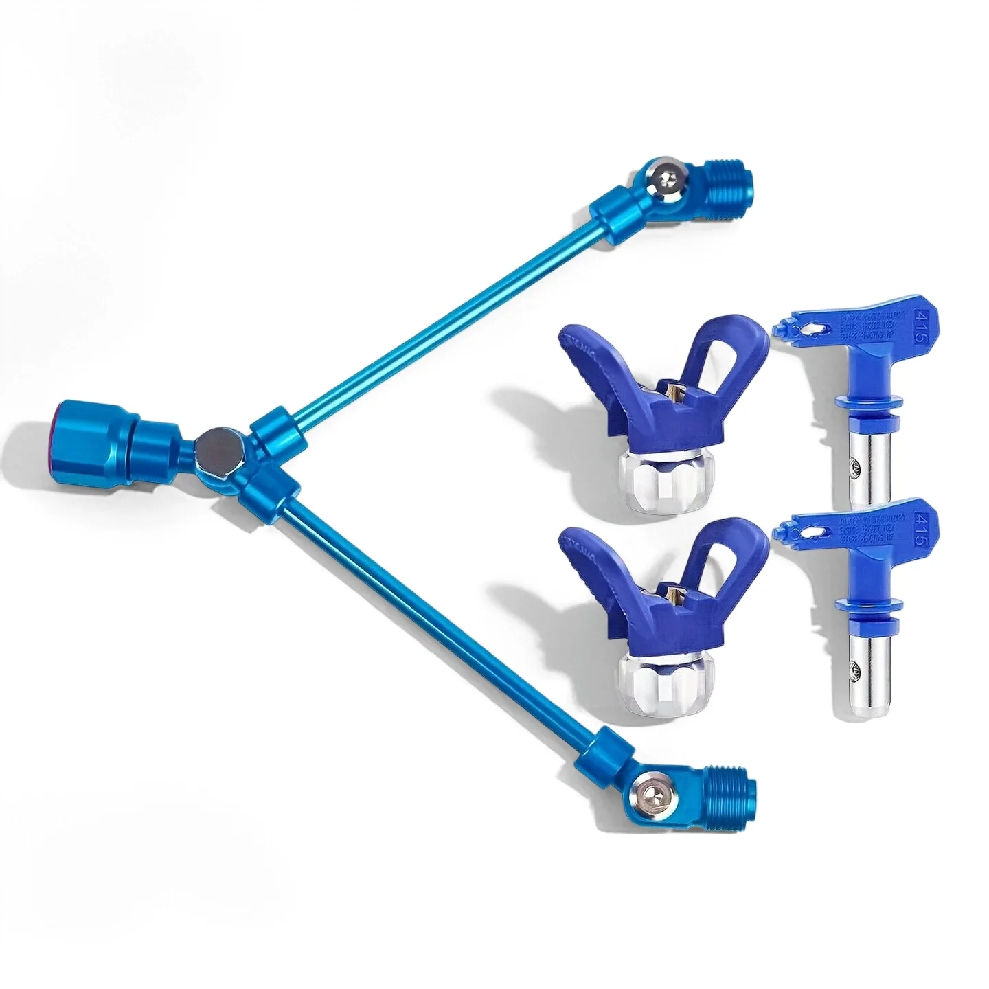 Dual-Head Airless Spray Extension Kit - 2 Nozzles with Guards for Parallel Painting
Dual-Head Airless Spray Extension Kit - 2 Nozzles with Guards for Parallel Painting