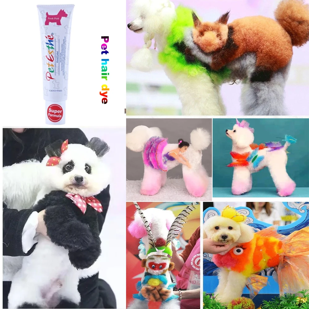 140g High Quality Pet Dyeing Agent Dog Cat Animal Hair Bright Coloring Dyestuffs Dyeing Pomeranian Teddy poodle Beauty products
140g High Quality Pet Dyeing Agent Dog Cat Animal Hair Bright Coloring Dyestuffs Dyeing Pomeranian Teddy poodle Beauty products