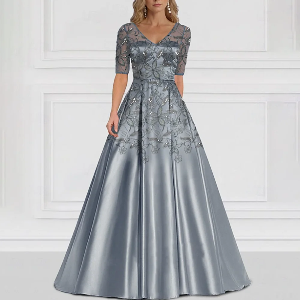 MANRUIXIN Mother of the Bride Dresses Plus Size V Neck Half Sleeves Lace Appliques Customized Groom Mother Wedding Dress
MANRUIXIN Mother of the Bride Dresses Plus Size V Neck Half Sleeves Lace Appliques Customized Groom Mother Wedding Dress