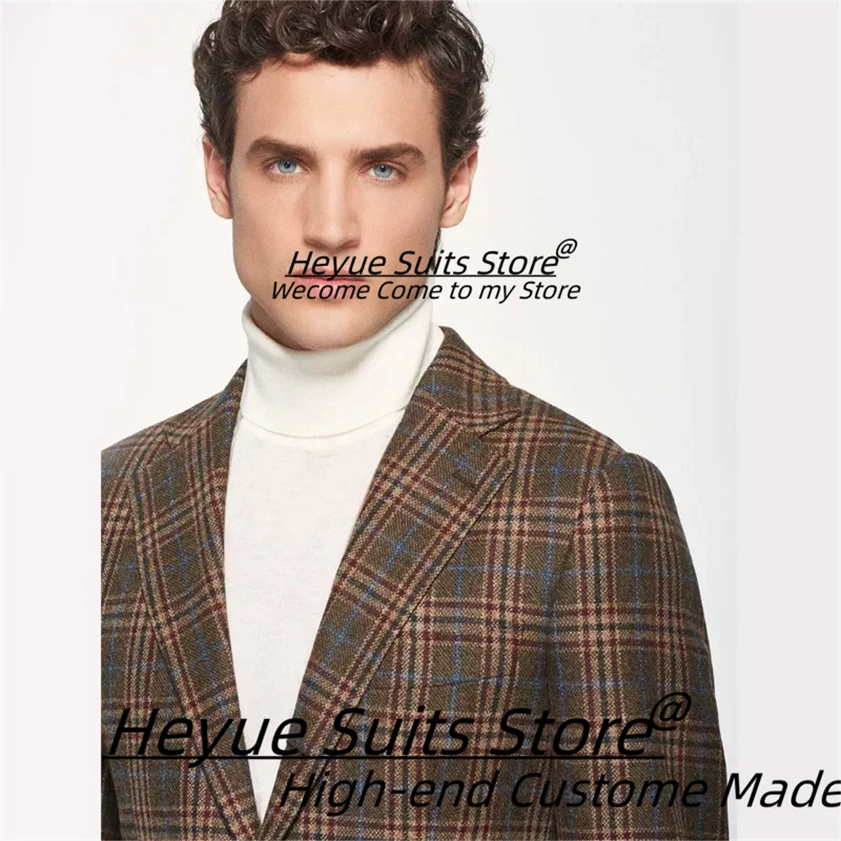 Luxuly Dinner Party Plaid Men Suits Customized Italian style Slim Groom Wedding Tuxedos 2Pcs Sets Male Party Blazers Ropa Hombre
Luxuly Dinner Party Plaid Men Suits Customized Italian style Slim Groom Wedding Tuxedos 2Pcs Sets Male Party Blazers Ropa Hombre