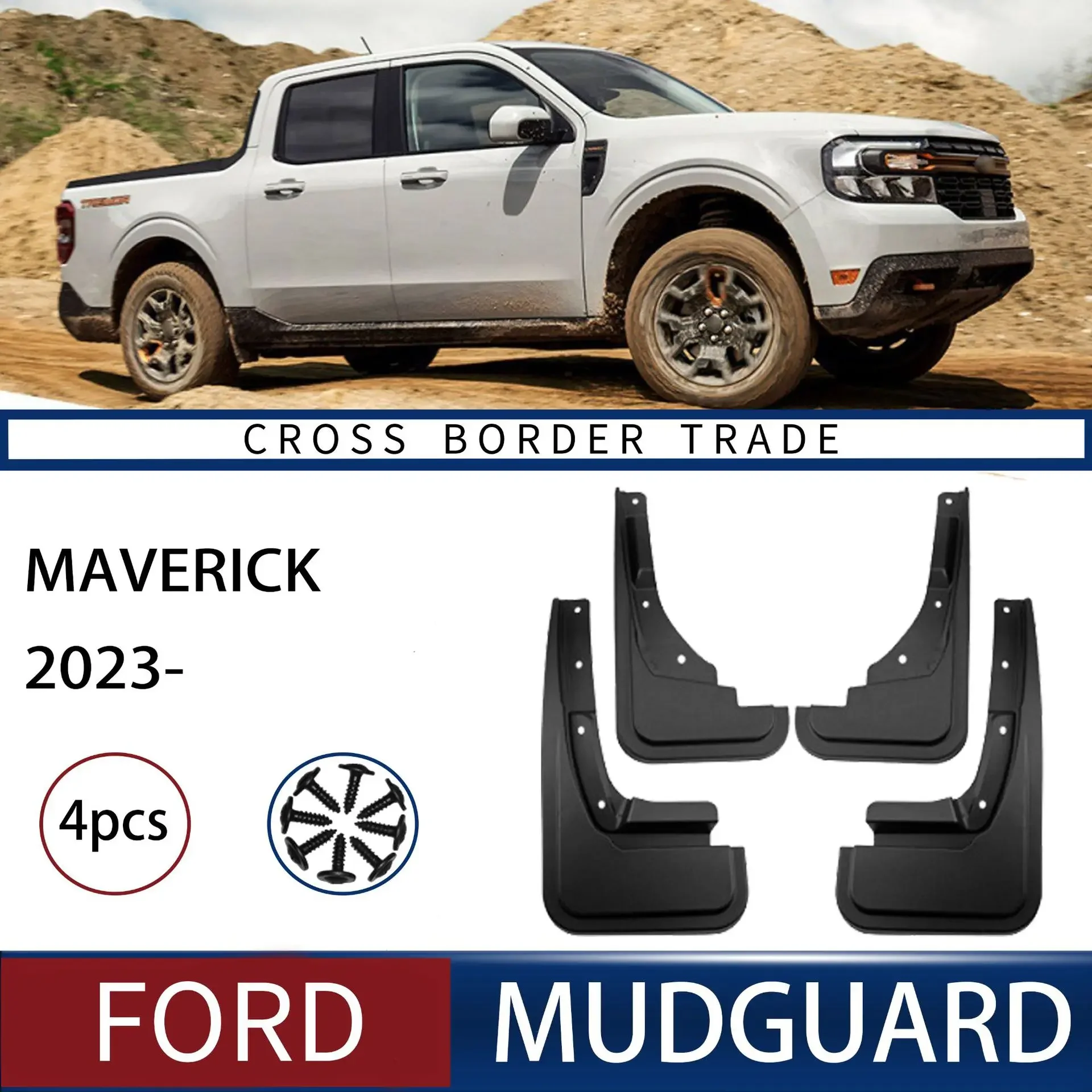 FOR Ford Maverick 2023 Car Molded Mud Flaps Splash Guards Mudguards Front Rear Styling Front Rear Car Accessories
FOR Ford Maverick 2023 Car Molded Mud Flaps Splash Guards Mudguards Front Rear Styling Front Rear Car Accessories