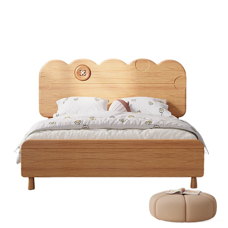All solid wood adolescent children's bed boys and girls growth bedroom bed 1.5 meters simple
All solid wood adolescent children's bed boys and girls growth bedroom bed 1.5 meters simple
