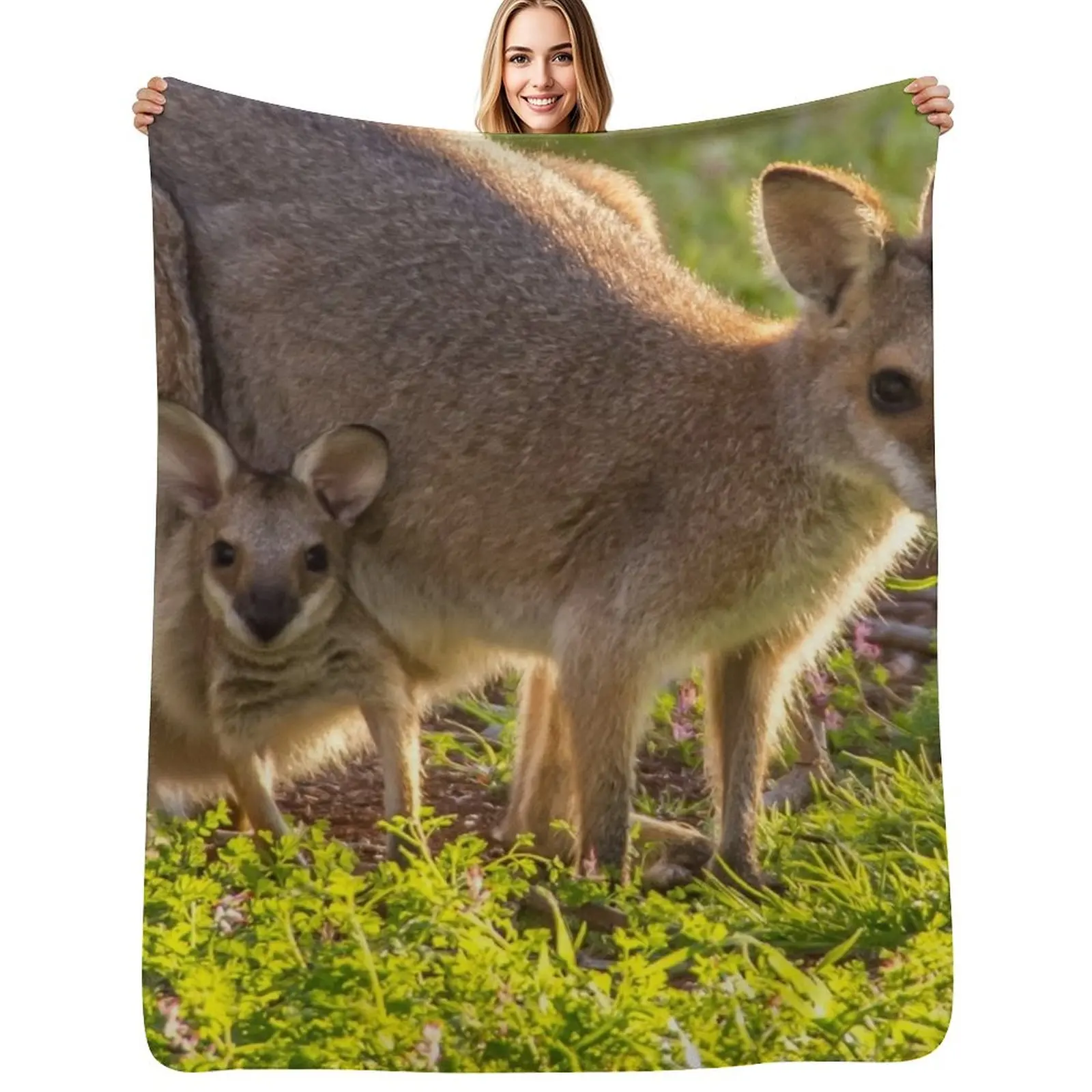 Kangaroo Throw Blanket Color Fast Cozy Throw Blanket
Kangaroo Throw Blanket Color Fast Cozy Throw Blanket