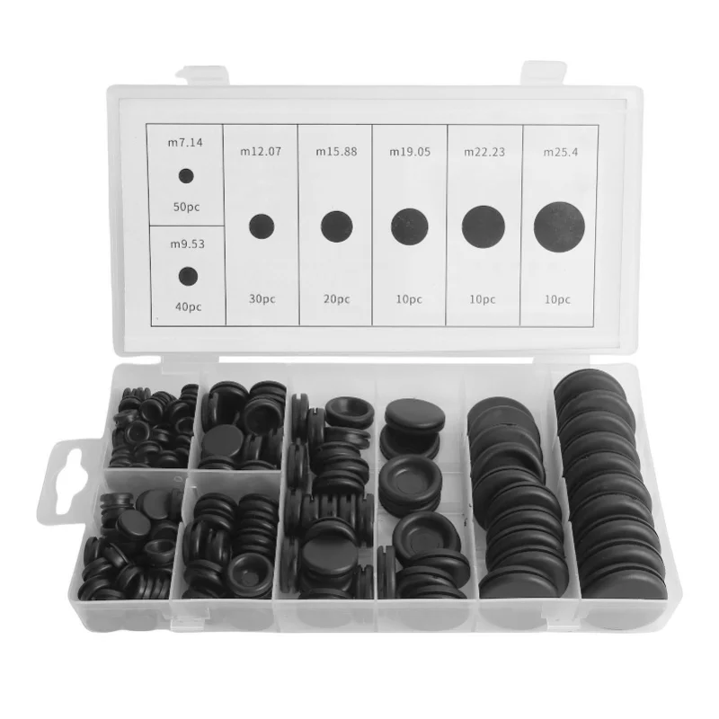 170pcs Rubber Grommet Kit Heatproof Firewall Hole Plugs For Automotive RV Boat Valve Cord Pipe Wire Organization
170pcs Rubber Grommet Kit Heatproof Firewall Hole Plugs For Automotive RV Boat Valve Cord Pipe Wire Organization
