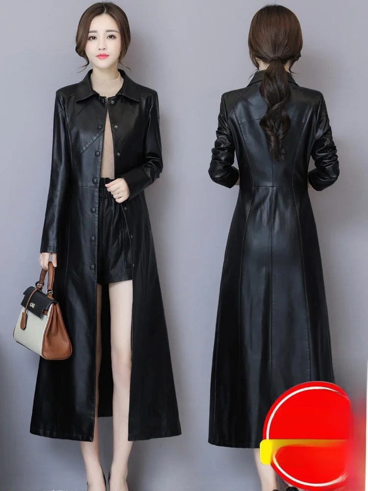 Новая осенне-зимняя женская кожаная куртка Haifeng из натуральной овчины, средней длины, ниже колена, в корейском стиле, приталенная, ветрозащитная
Новая осенне-зимняя женская кожаная куртка Haifeng из натуральной овчины, средней длины, ниже колена, в корейском стиле, приталенная, ветрозащитная