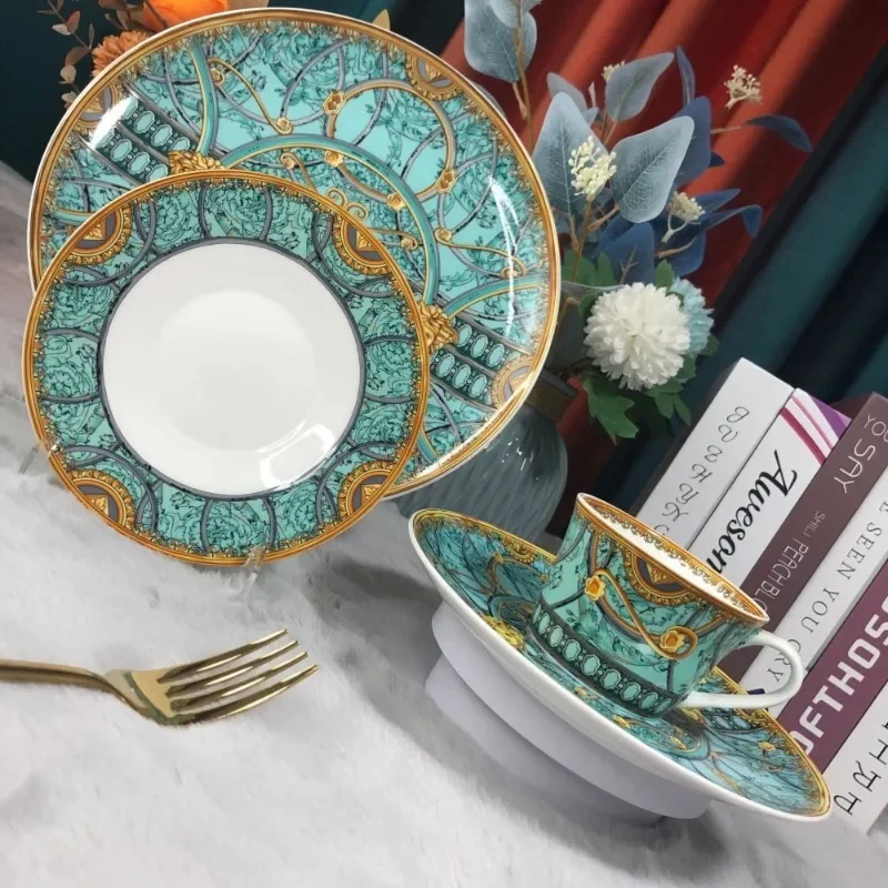 Golden Trim Bone China Tableware Coffee Cup High-End Exquisite Hotel Sample Room Swing Plate Table Steak WesternFoodCouple'sCups
Golden Trim Bone China Tableware Coffee Cup High-End Exquisite Hotel Sample Room Swing Plate Table Steak WesternFoodCouple'sCups