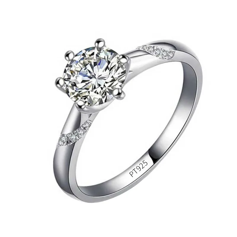 2024 New 18K PT950 White Gold Ring Classic Six Claw Proposal Party Exquisite
2024 New 18K PT950 White Gold Ring Classic Six Claw Proposal Party Exquisite