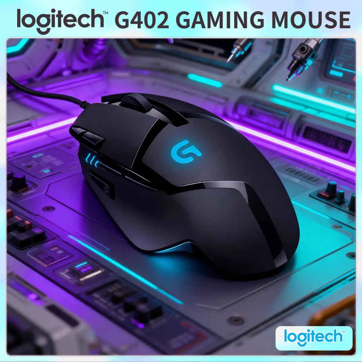 High-DPI Precision Logitech G402 Wired Gaming Mouse 4000 DPI 8 Buttons 1ms Report Rate for Laptop Gamer
High-DPI Precision Logitech G402 Wired Gaming Mouse 4000 DPI 8 Buttons 1ms Report Rate for Laptop Gamer
