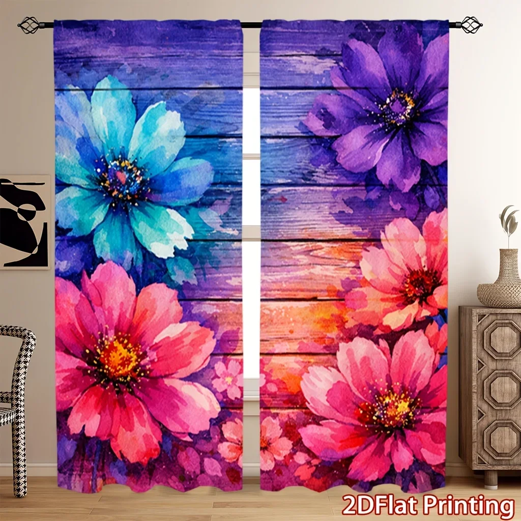 Colored flower wood grain Print Drapes Room Darkening Window Curtains for Home Decor,Rod Pocket Blackout Curtains Bedroom
Colored flower wood grain Print Drapes Room Darkening Window Curtains for Home Decor,Rod Pocket Blackout Curtains Bedroom