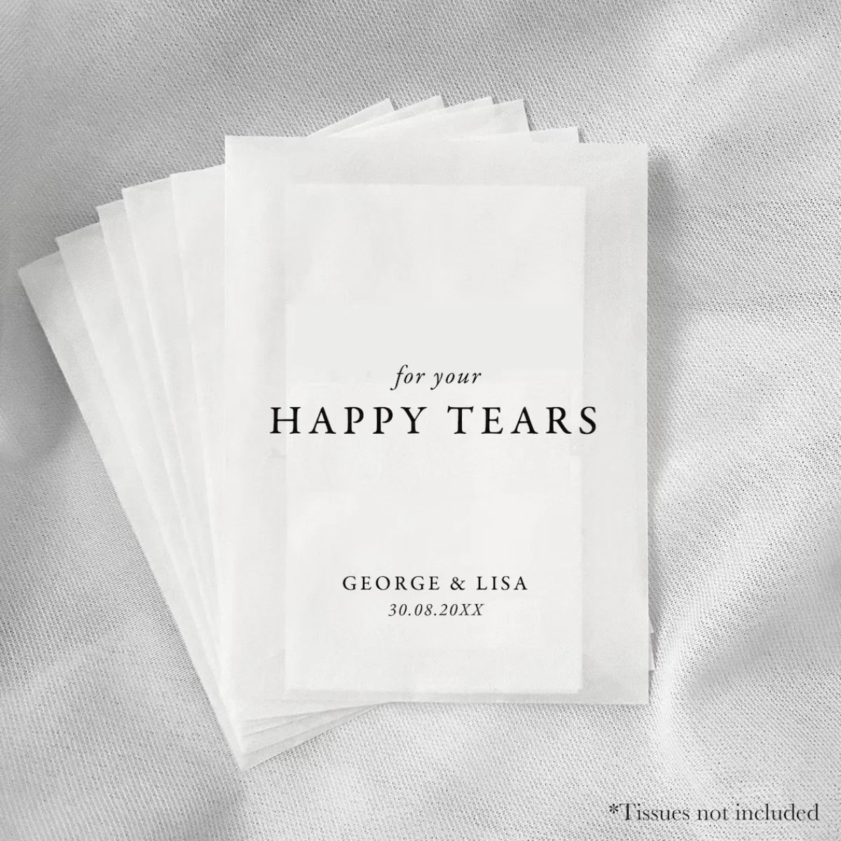 50PCS Personalised Wedding Tissue Packs, Wedding Tissue Bags, Wedding Favours, Wedding Tissue Packets, For Your Happy Tears, Wed
50PCS Personalised Wedding Tissue Packs, Wedding Tissue Bags, Wedding Favours, Wedding Tissue Packets, For Your Happy Tears, Wed