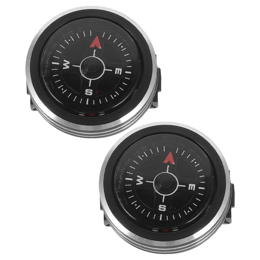 2 Pcs Removable Watch Compass Compasses for Hiking on Foot Black Aluminum Alloy Survival
2 Pcs Removable Watch Compass Compasses for Hiking on Foot Black Aluminum Alloy Survival