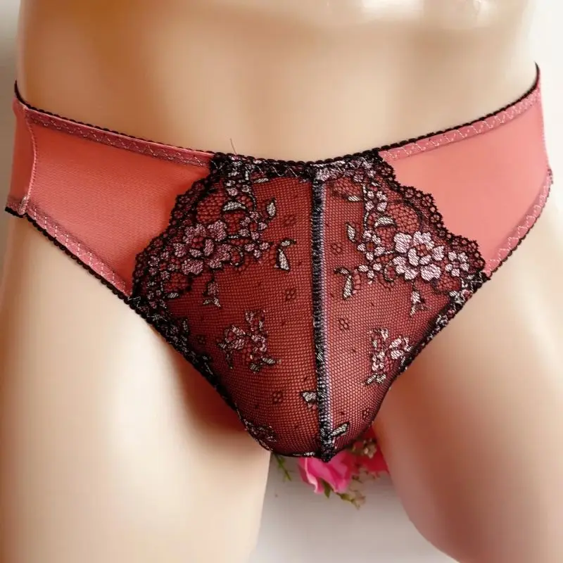 Men Sexy Lace Briefs Sissy Female Soft Breathable Lingerie Mesh Splicing Convex Pouch Underwear Men BF Panties
Men Sexy Lace Briefs Sissy Female Soft Breathable Lingerie Mesh Splicing Convex Pouch Underwear Men BF Panties