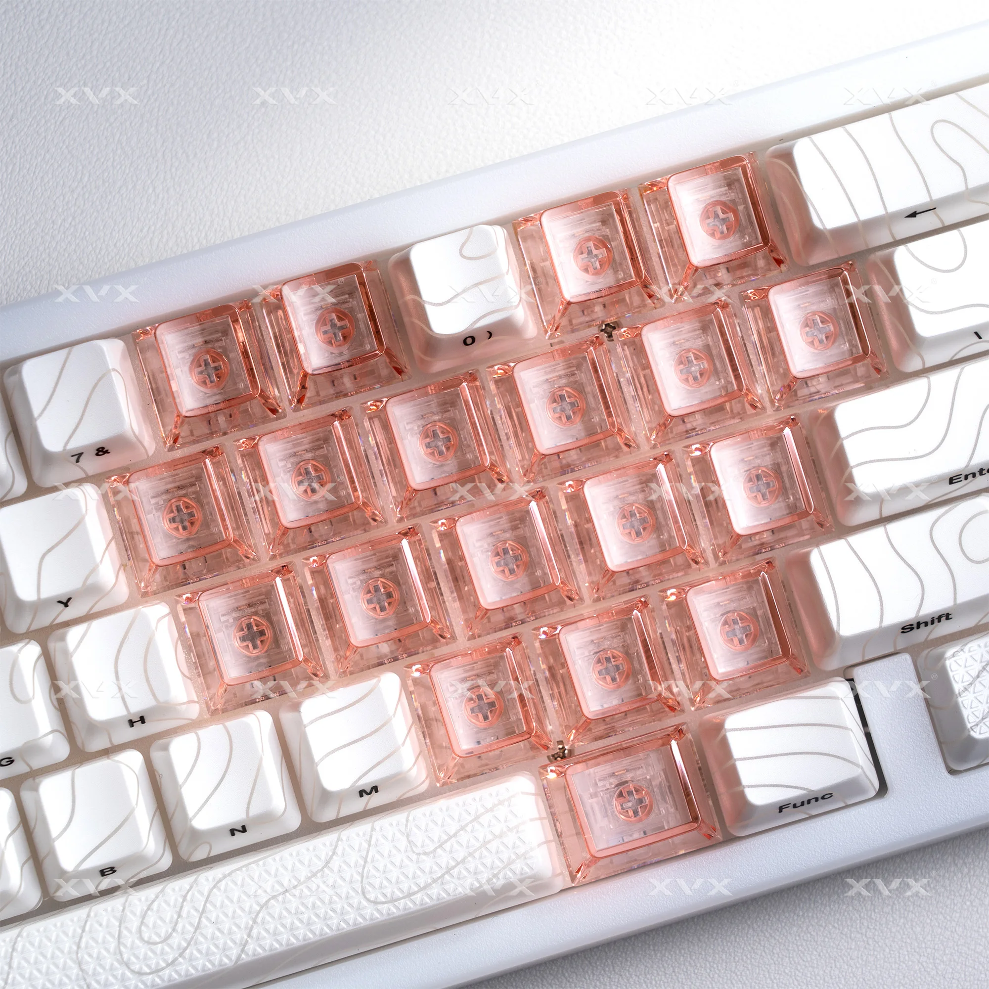 QBYI 21 Keys Black Transparent Heart-Shaped Keycaps Cherry Profile for MX Swtiches DIY Keycaps Rainbow RGB Friendly Red
QBYI 21 Keys Black Transparent Heart-Shaped Keycaps Cherry Profile for MX Swtiches DIY Keycaps Rainbow RGB Friendly Red