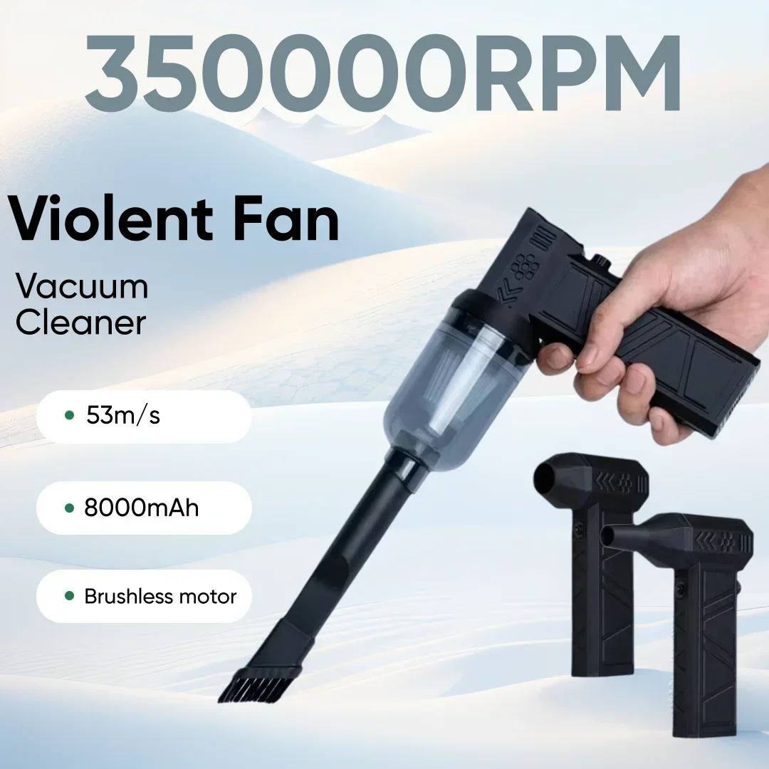 350000RPM Air Blower Vacuum Cleaner Mini Turbo Jet Fan Wind Speed 53m/s Electric Turbo Blower Multifunctional Blowing Dust Dryer
350000RPM Air Blower Vacuum Cleaner Mini Turbo Jet Fan Wind Speed 53m/s Electric Turbo Blower Multifunctional Blowing Dust Dryer