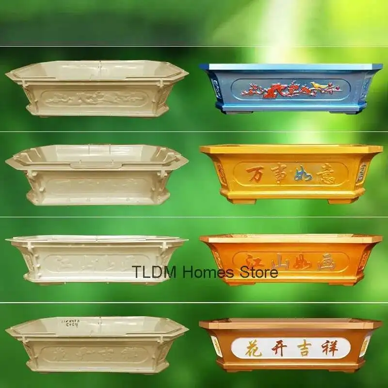 ABS Plastic Concrete Vase Mold for Garden Decoration Durable Outdoors Bonsai DIY New Chinese Gardening Flower Pot Mould
ABS Plastic Concrete Vase Mold for Garden Decoration Durable Outdoors Bonsai DIY New Chinese Gardening Flower Pot Mould