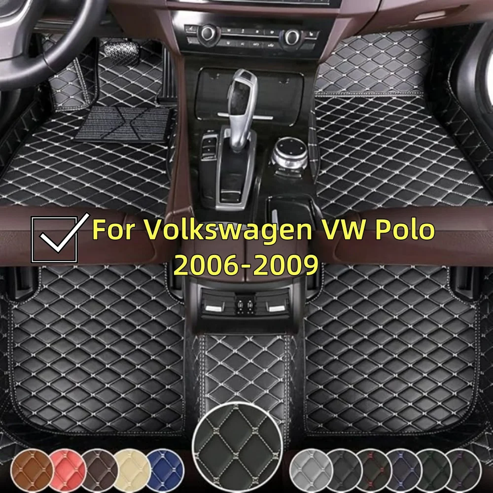 Автомобильные коврики на заказ для Volkswagen VW Polo 2006-2009, кожаные коврики из микрофибры с полным покрытием, роскошные напольные коврики
Автомобильные коврики на заказ для Volkswagen VW Polo 2006-2009, кожаные коврики из микрофибры с полным покрытием, роскошные напольные коврики