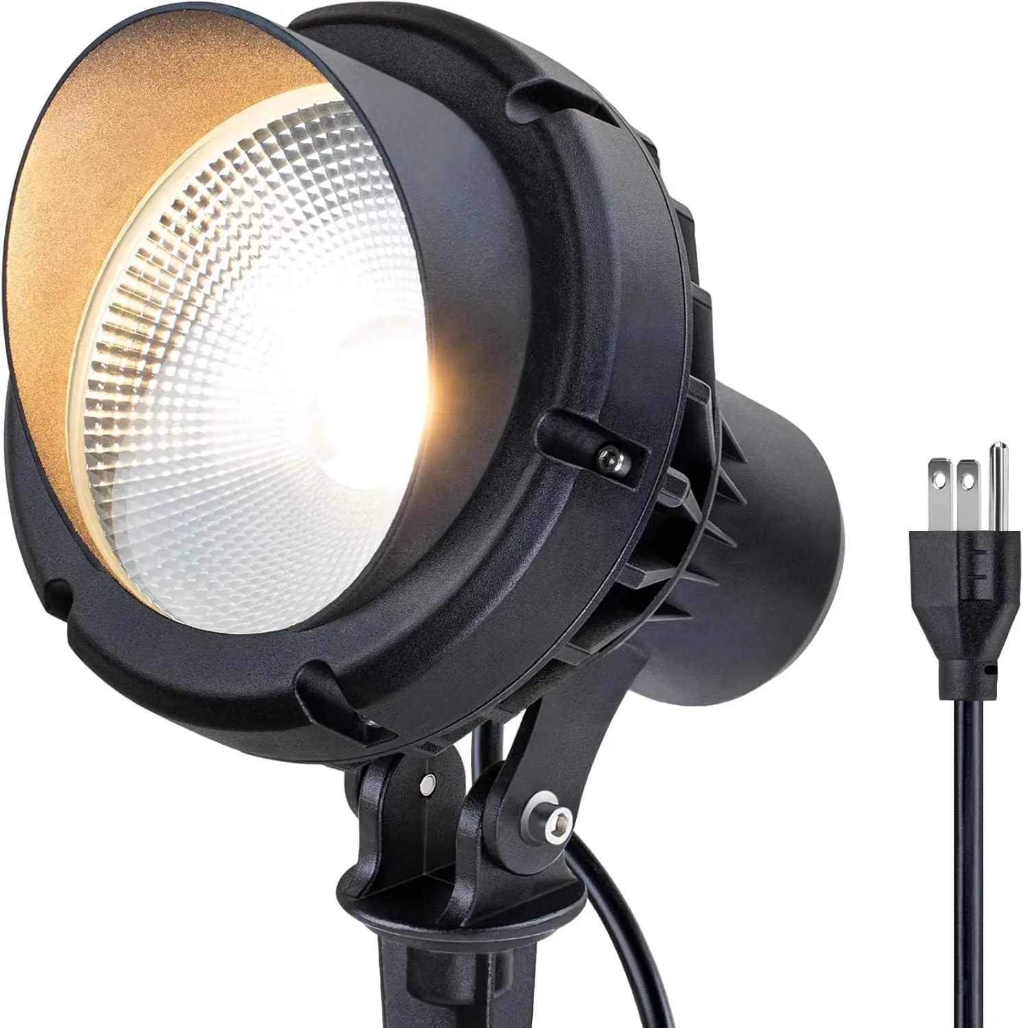40W LED Spotlight Outdoor, 4000LM Ultra Bright, 3000K Warm White, Plug in with 5.5FT Cord & Stake
40W LED Spotlight Outdoor, 4000LM Ultra Bright, 3000K Warm White, Plug in with 5.5FT Cord & Stake