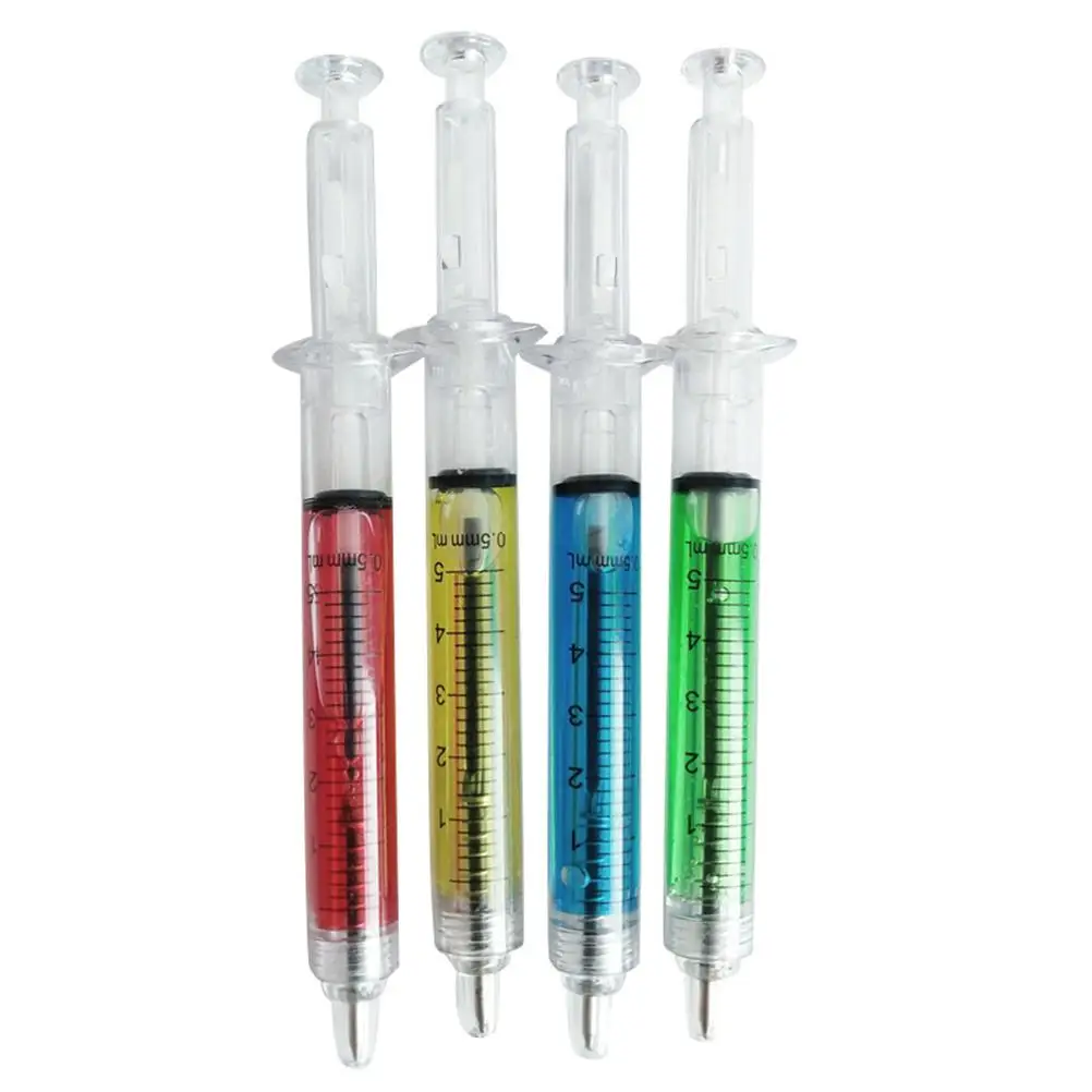 12pcs Needle Tube Writing Ball Point Syringe Flowing Liquid Black Ink Ballpoint Pen Stationery Office Supplies(4-color Mixed)
12pcs Needle Tube Writing Ball Point Syringe Flowing Liquid Black Ink Ballpoint Pen Stationery Office Supplies(4-color Mixed)