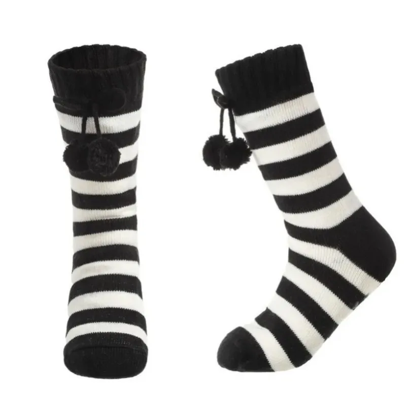 Thermal Sock Women Striped Winter Warm Comfy Sleeping Soft Female Plush Non Slip Grip Silicone Short Fuzzy Slippers Floor Sock
Thermal Sock Women Striped Winter Warm Comfy Sleeping Soft Female Plush Non Slip Grip Silicone Short Fuzzy Slippers Floor Sock
