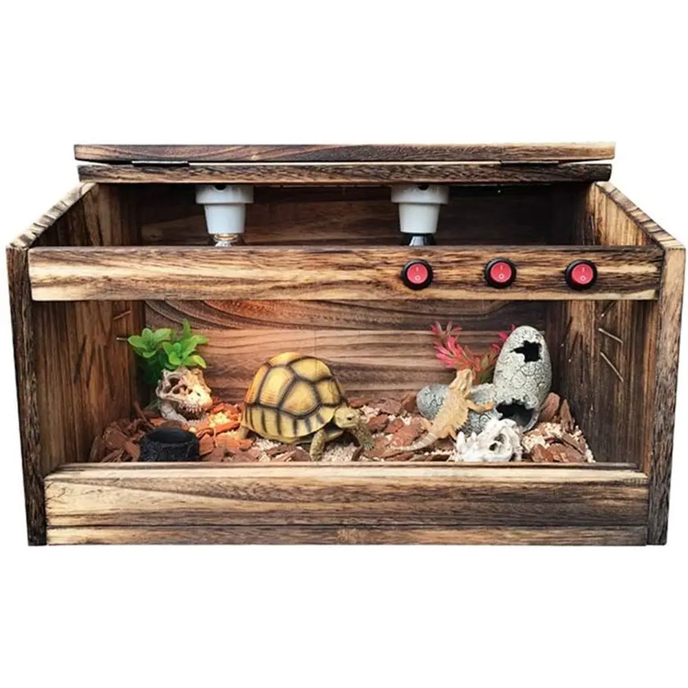 Wooden Vivarium Habitat for Reptiles, Lizards, and Snakes - Pet Transport and Home (Brown, 50x30x30cm)
Wooden Vivarium Habitat for Reptiles, Lizards, and Snakes - Pet Transport and Home (Brown, 50x30x30cm)
