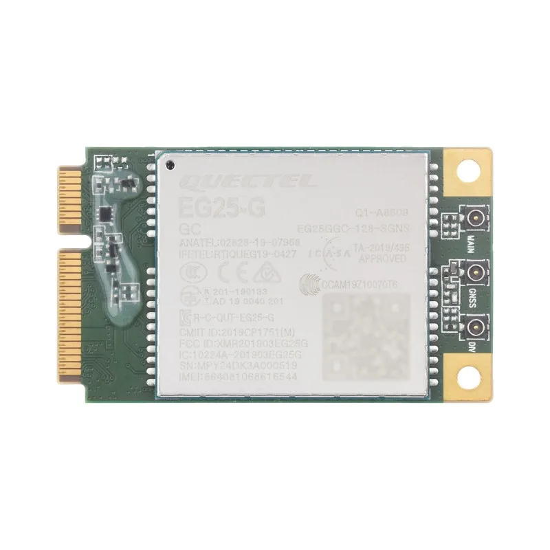 Модуль Quectel EG25-G mPCIe, модуль LTE Cat 4 с коэффициентом формы мини-карты PCI Express
Модуль Quectel EG25-G mPCIe, модуль LTE Cat 4 с коэффициентом формы мини-карты PCI Express