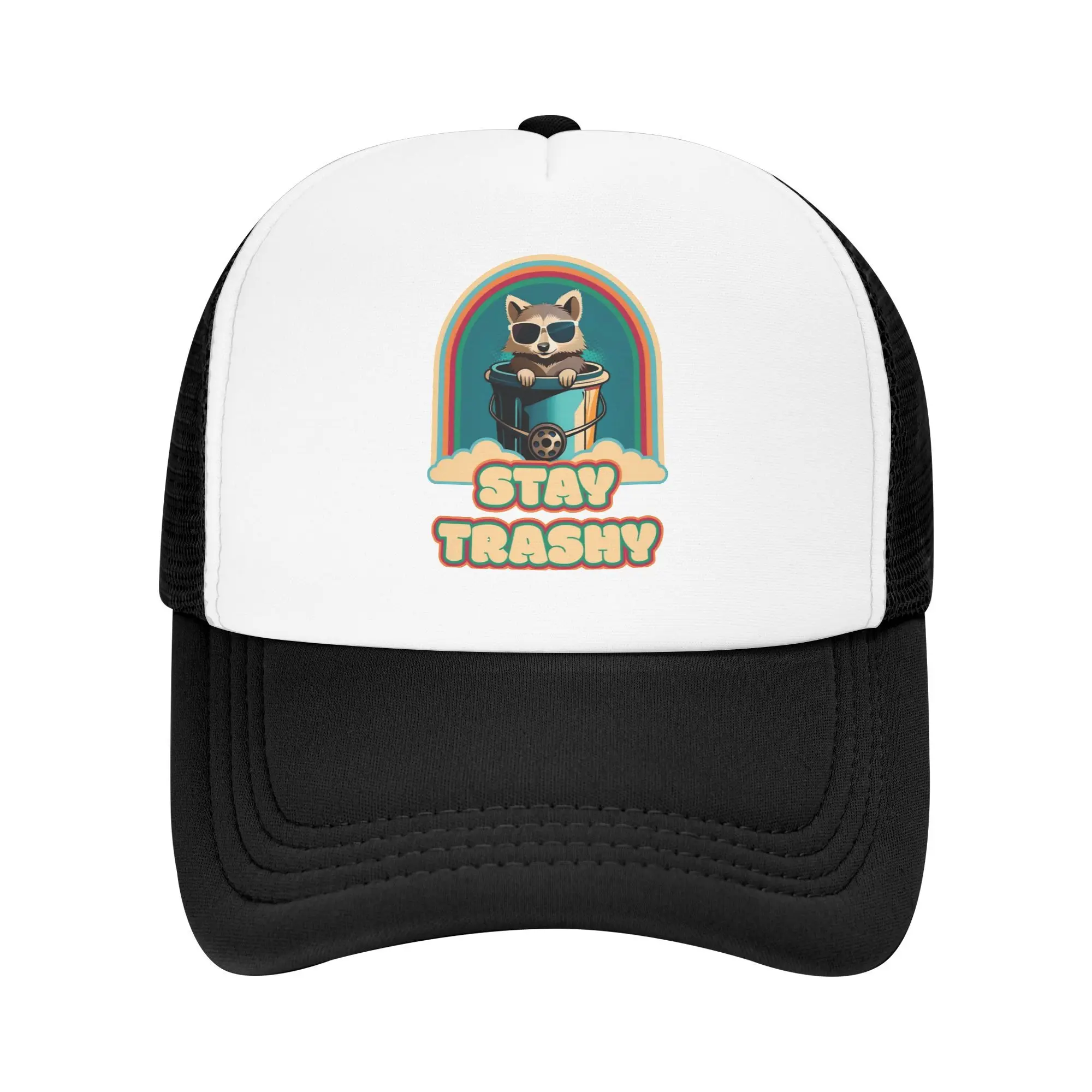 Fun Happy Raccoon Lover Stay Trashy Trucker Hat For Men Women Summer Breathable Mesh Side Caps Hats For Casual Wear
Fun Happy Raccoon Lover Stay Trashy Trucker Hat For Men Women Summer Breathable Mesh Side Caps Hats For Casual Wear