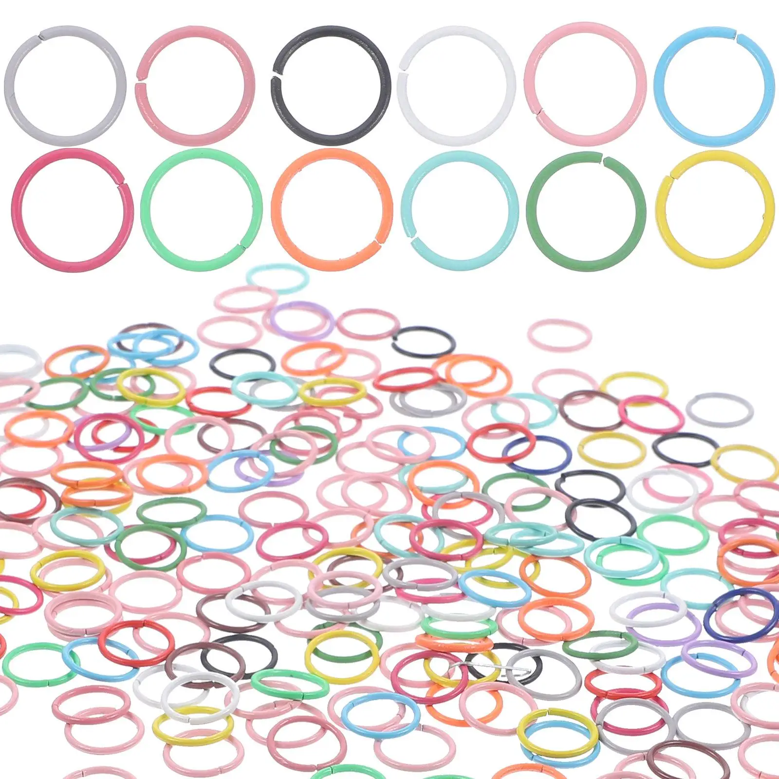 200 Pcs Rings Open Jump Colorful Necklace DIY Bracelet Clasps Jewelry Necklace Clasp Repair Supplies Charm Making
200 Pcs Rings Open Jump Colorful Necklace DIY Bracelet Clasps Jewelry Necklace Clasp Repair Supplies Charm Making