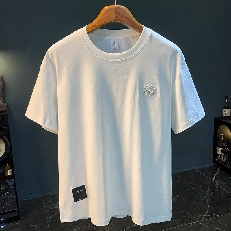 Elastic Breathable Short Sleeve T-shirt for Men 2025 New Summer Trendy Brand Loose Round Neck Casual Top
Elastic Breathable Short Sleeve T-shirt for Men 2025 New Summer Trendy Brand Loose Round Neck Casual Top