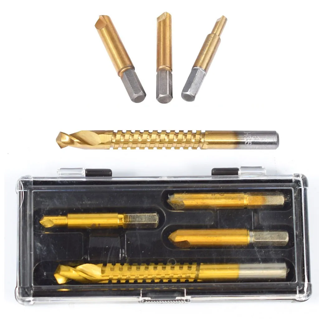 4PCS HSS Damaged Broken Screw Extractor Bolt Remover Saw Drill Bit Woodworking For Power Tools Accessory In Stock Wholesale
4PCS HSS Damaged Broken Screw Extractor Bolt Remover Saw Drill Bit Woodworking For Power Tools Accessory In Stock Wholesale