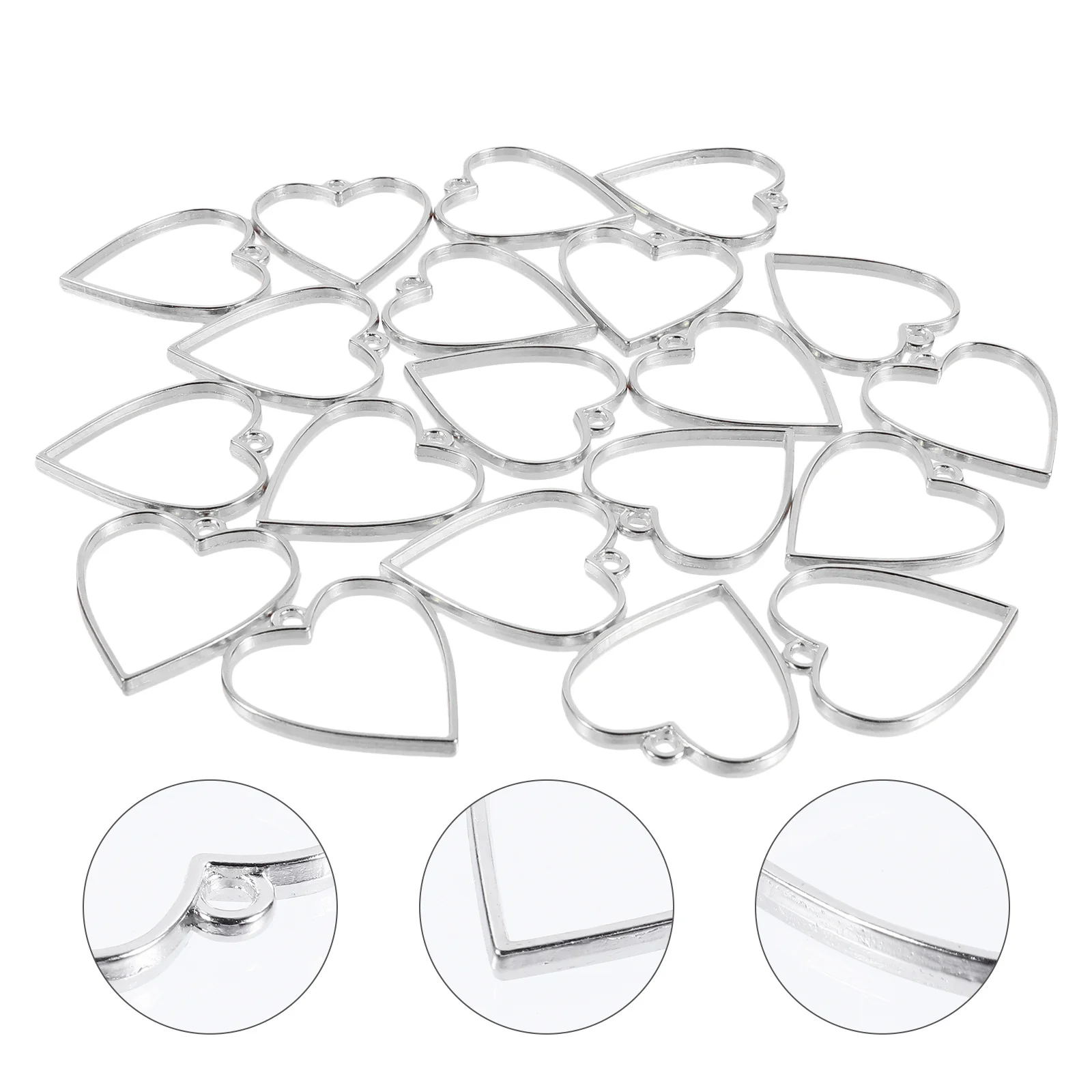 20 Pcs Retro Decor Heart Charms for Crafts Mixed Jewelry Making Silver Dainty Necklace
20 Pcs Retro Decor Heart Charms for Crafts Mixed Jewelry Making Silver Dainty Necklace