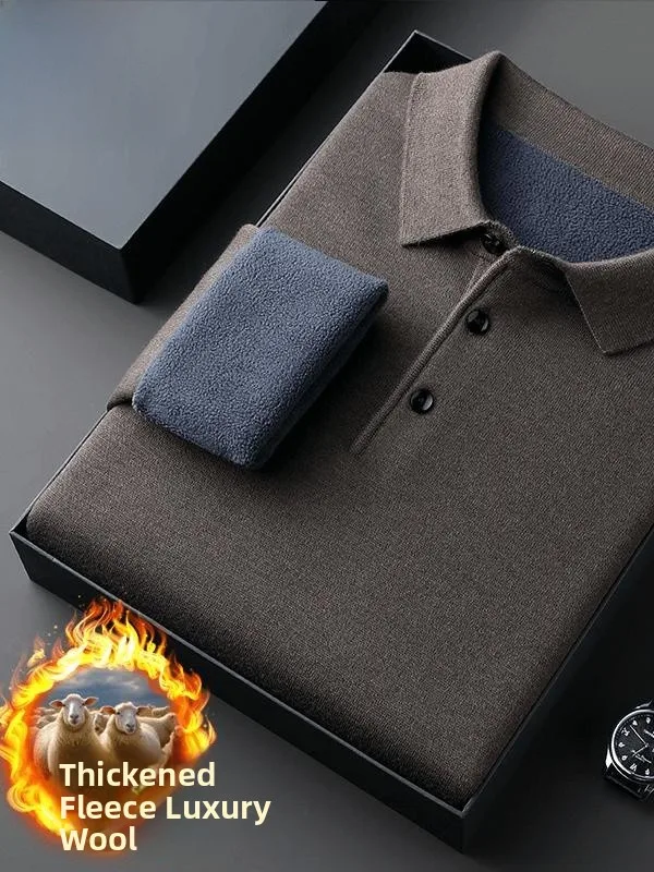 Pierre Cardin Men's Long Sve Knitted Wool T-irt Fce Lined Collared Sweater Busin Casual Winter Faion Pure Color
Pierre Cardin Men's Long Sve Knitted Wool T-irt Fce Lined Collared Sweater Busin Casual Winter Faion Pure Color