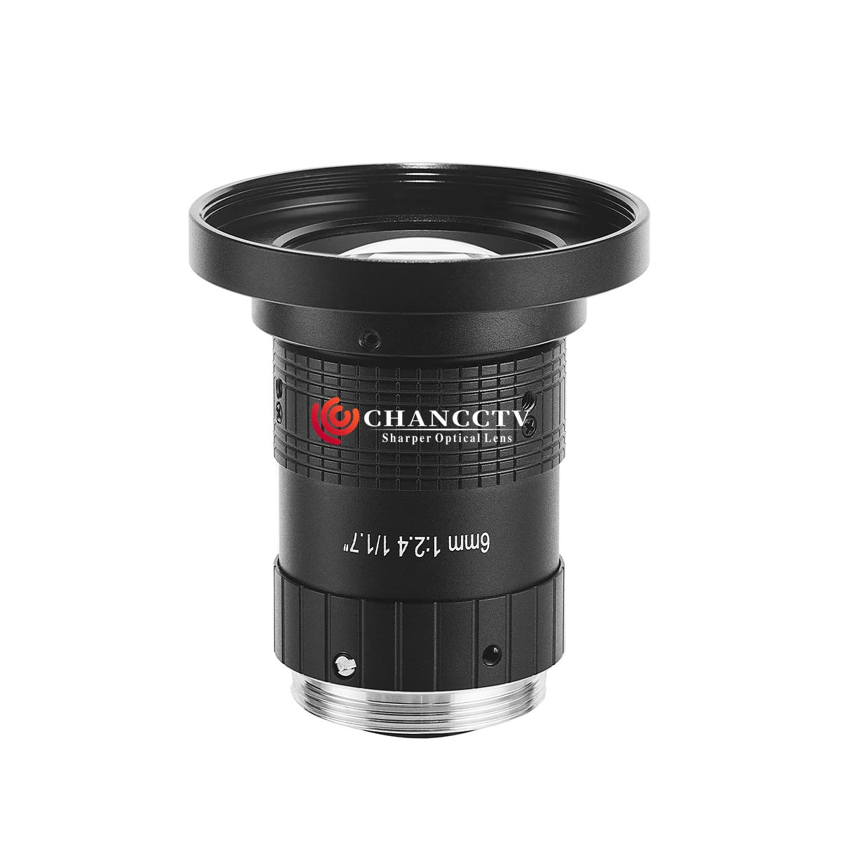 1/1.7" 6mm 12MP F2.4 C Mount Machine Vision Lens
1/1.7" 6mm 12MP F2.4 C Mount Machine Vision Lens