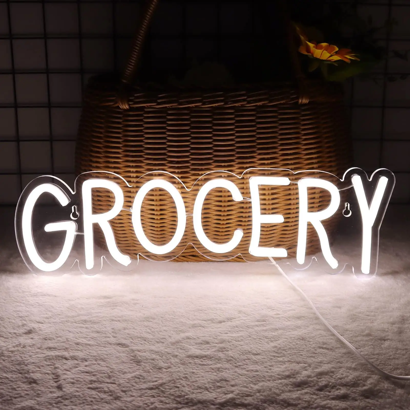 Grocery Neon Signs for Wall Decor USB Dimmable Neon Light Business Signs Suitable for Variety Store Groceries Christmas Birthday
Grocery Neon Signs for Wall Decor USB Dimmable Neon Light Business Signs Suitable for Variety Store Groceries Christmas Birthday