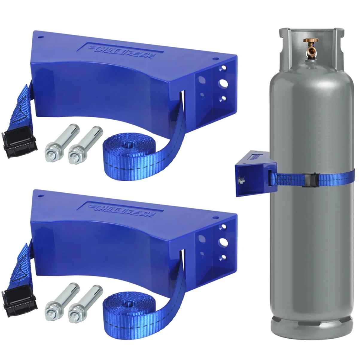 A002 Propane Tank Holder Propane Tank Mount Gas Cylinder Holder Wall Mounted Bracket with Screws and Safety Band 3Pcs
A002 Propane Tank Holder Propane Tank Mount Gas Cylinder Holder Wall Mounted Bracket with Screws and Safety Band 3Pcs