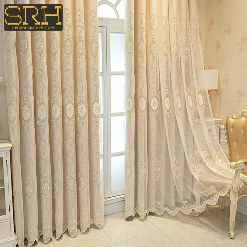 New European Double-layer Cloth Gauze Integrated Curtains for Living Room Bedroom Blackout Embroidered Tulle Window Decor Custom
New European Double-layer Cloth Gauze Integrated Curtains for Living Room Bedroom Blackout Embroidered Tulle Window Decor Custom