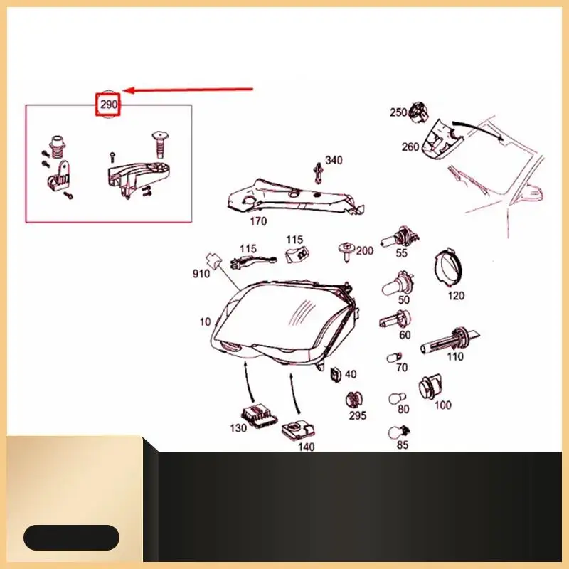 Left+Right Headlight Bracket Repair Kits Fixed Claw For Mercedes-Benz GLK-Class X204 2008-2012 A2048200714 A2048200814-N30R
Left+Right Headlight Bracket Repair Kits Fixed Claw For Mercedes-Benz GLK-Class X204 2008-2012 A2048200714 A2048200814-N30R
