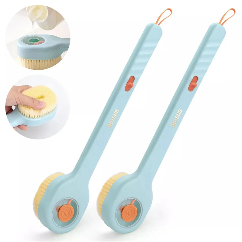 2Pcs Long Handle Shower Brush Soft Hair Exfoliation Comfortable Bath Brush With Soap Dispenser Massage Brush For Bathroom Home
2Pcs Long Handle Shower Brush Soft Hair Exfoliation Comfortable Bath Brush With Soap Dispenser Massage Brush For Bathroom Home